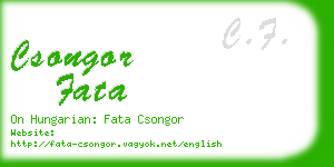 csongor fata business card